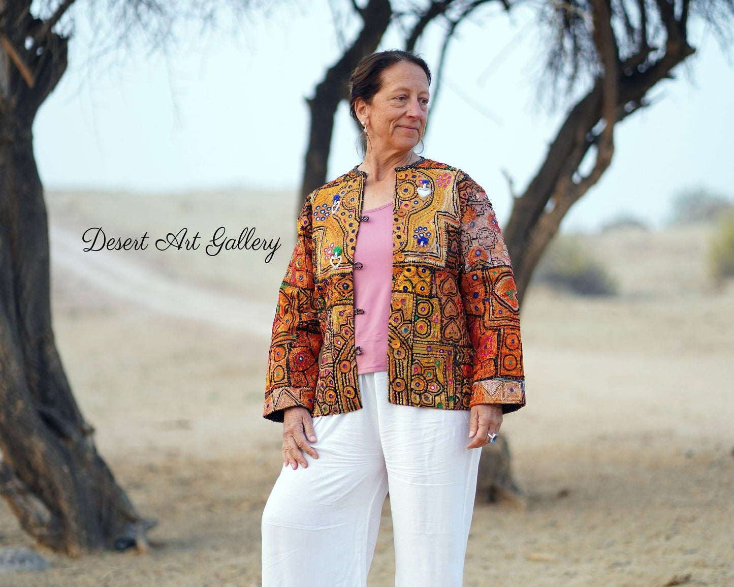 Mukka Embroidery Zari Jacket