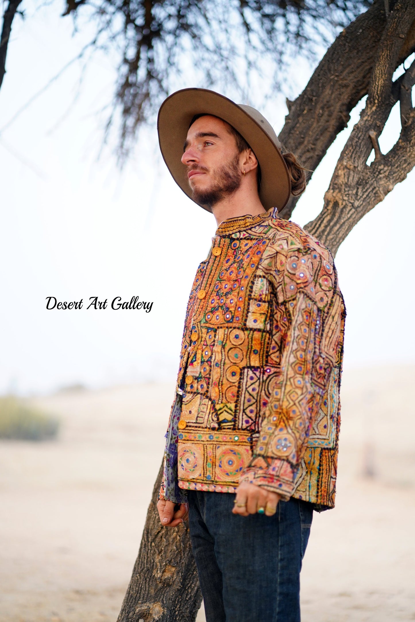 Mukka Embroidery Zari Jacket