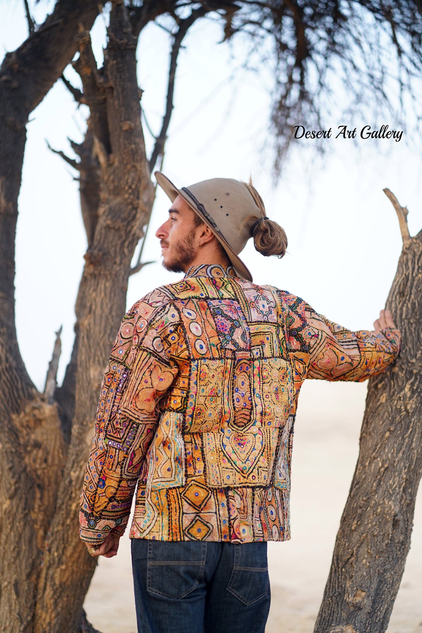 Mukka Embroidery Zari Jacket