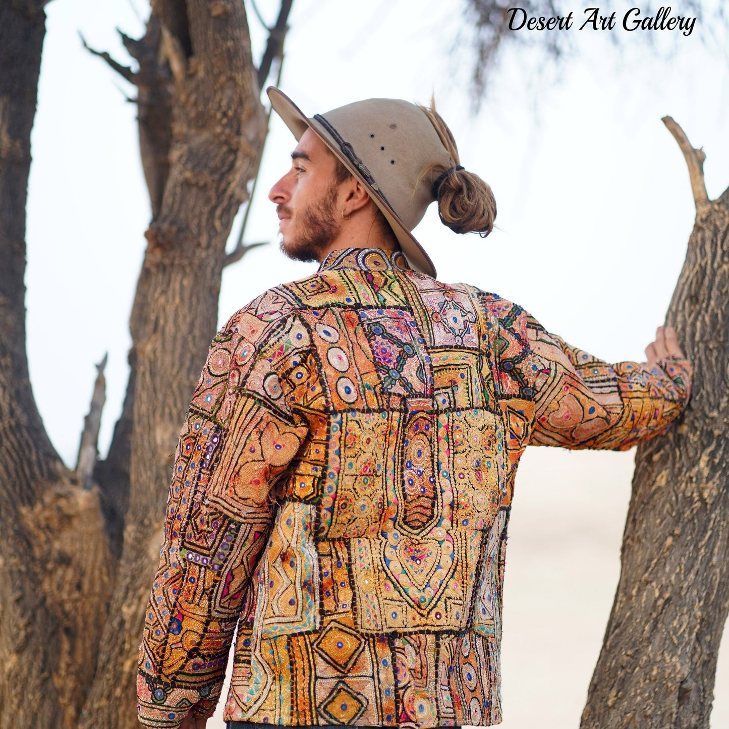 Mukka Embroidery Zari Jacket