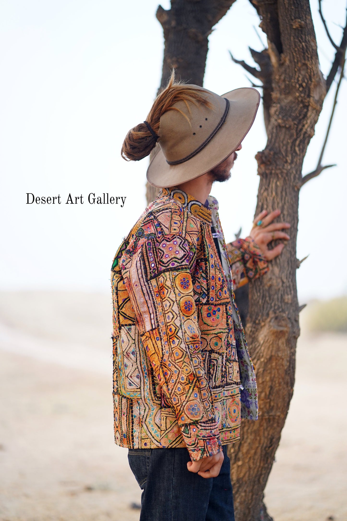 Mukka Embroidery Zari Jacket