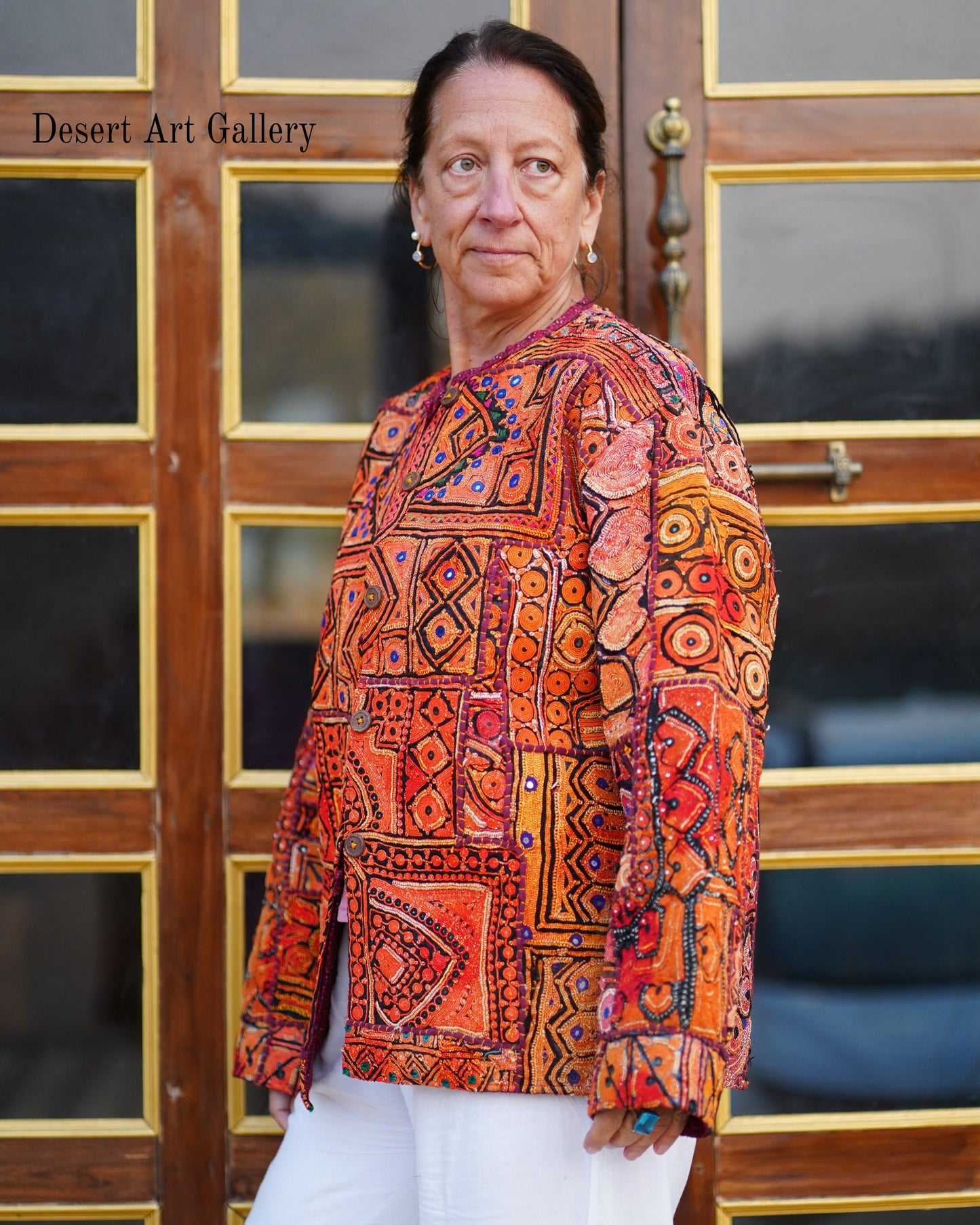 Mukka Embroidery Zari Jacket