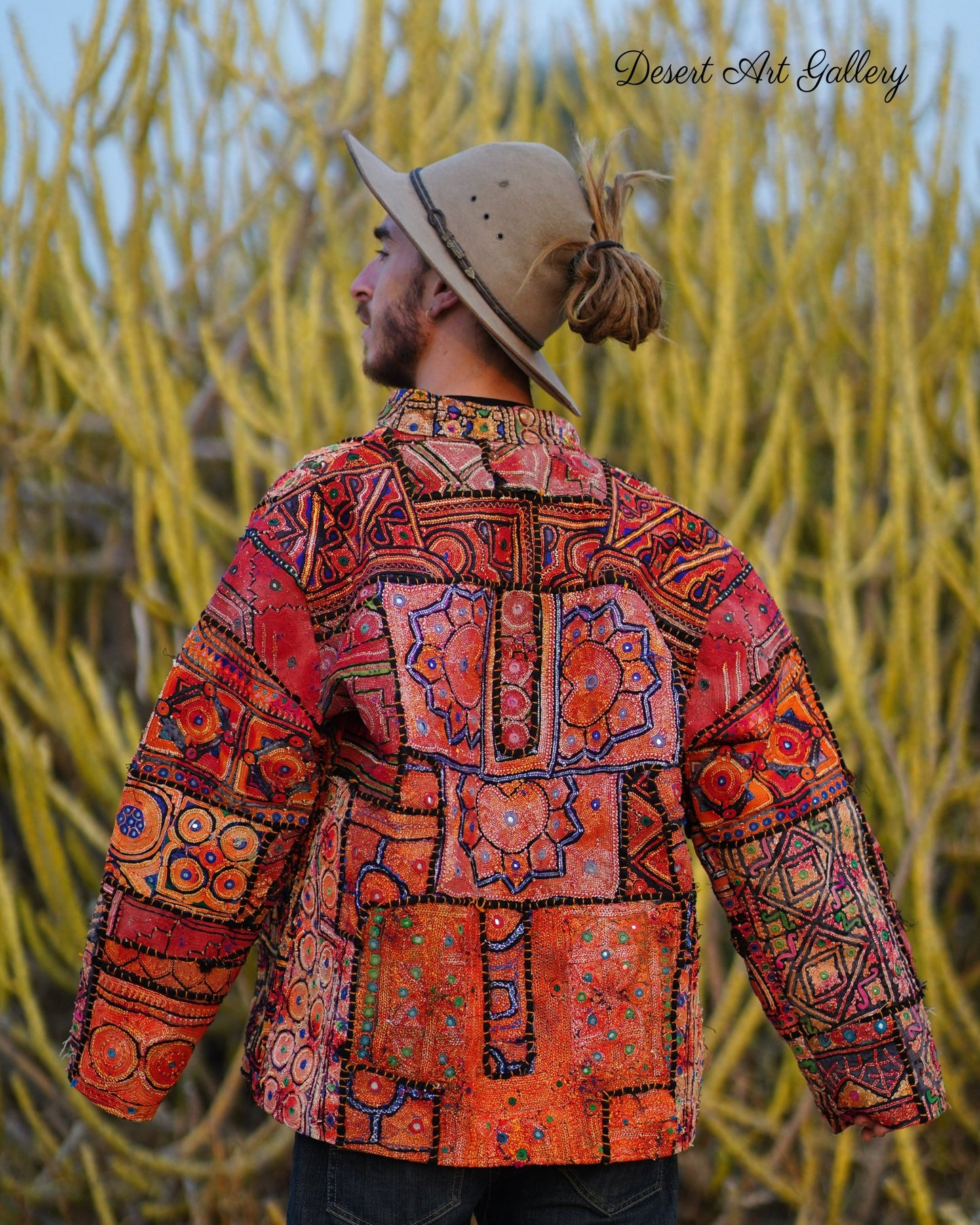 Mukka Embroidery Zari Jacket