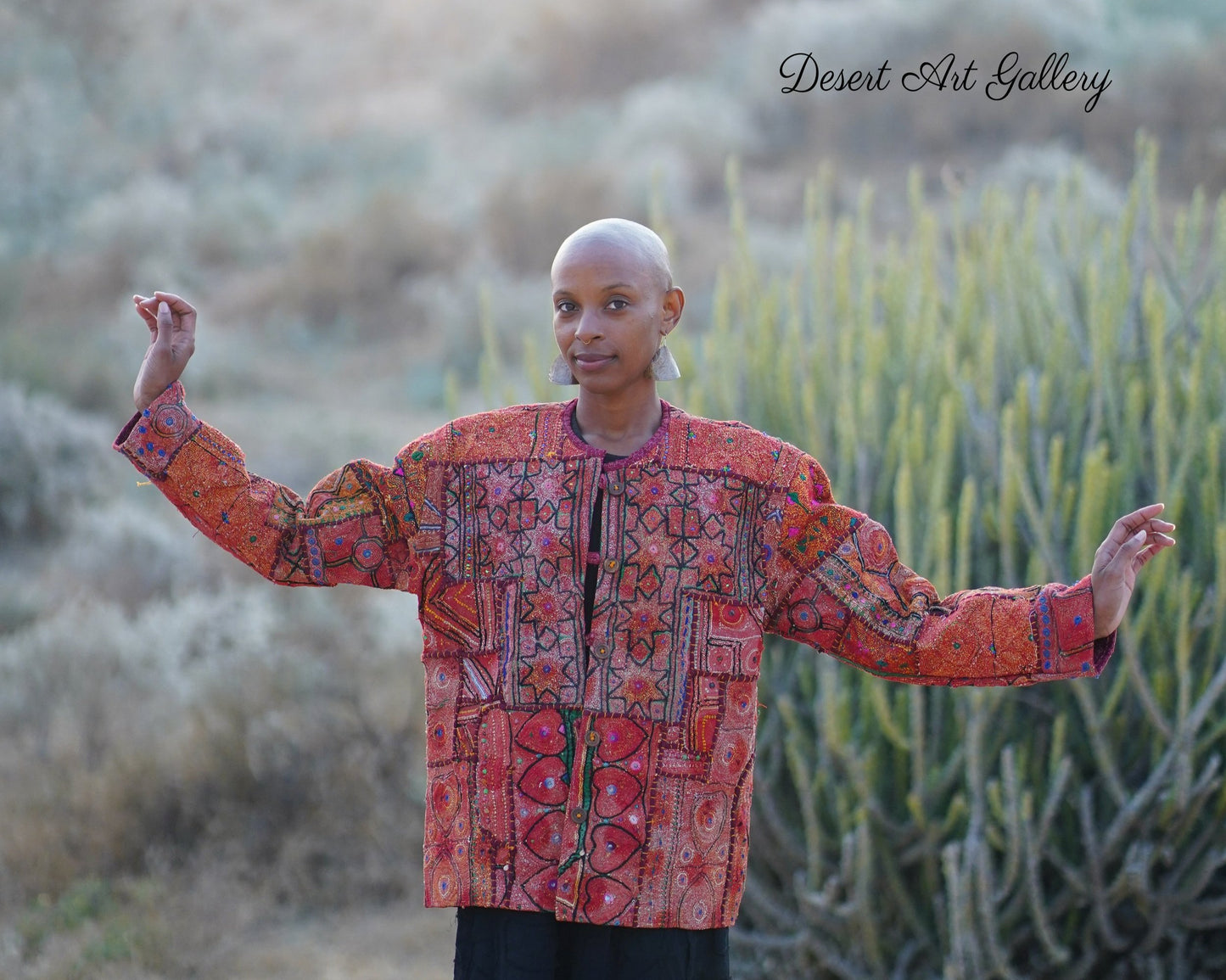 Mukka Embroidery Zari Jacket