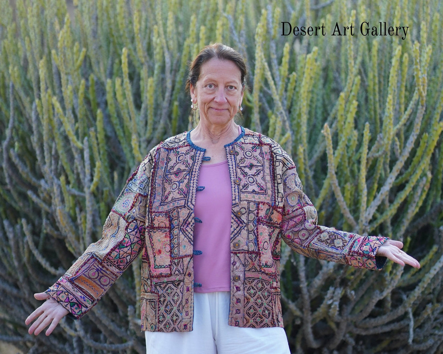 Mukka Embroidery Zari Jacket