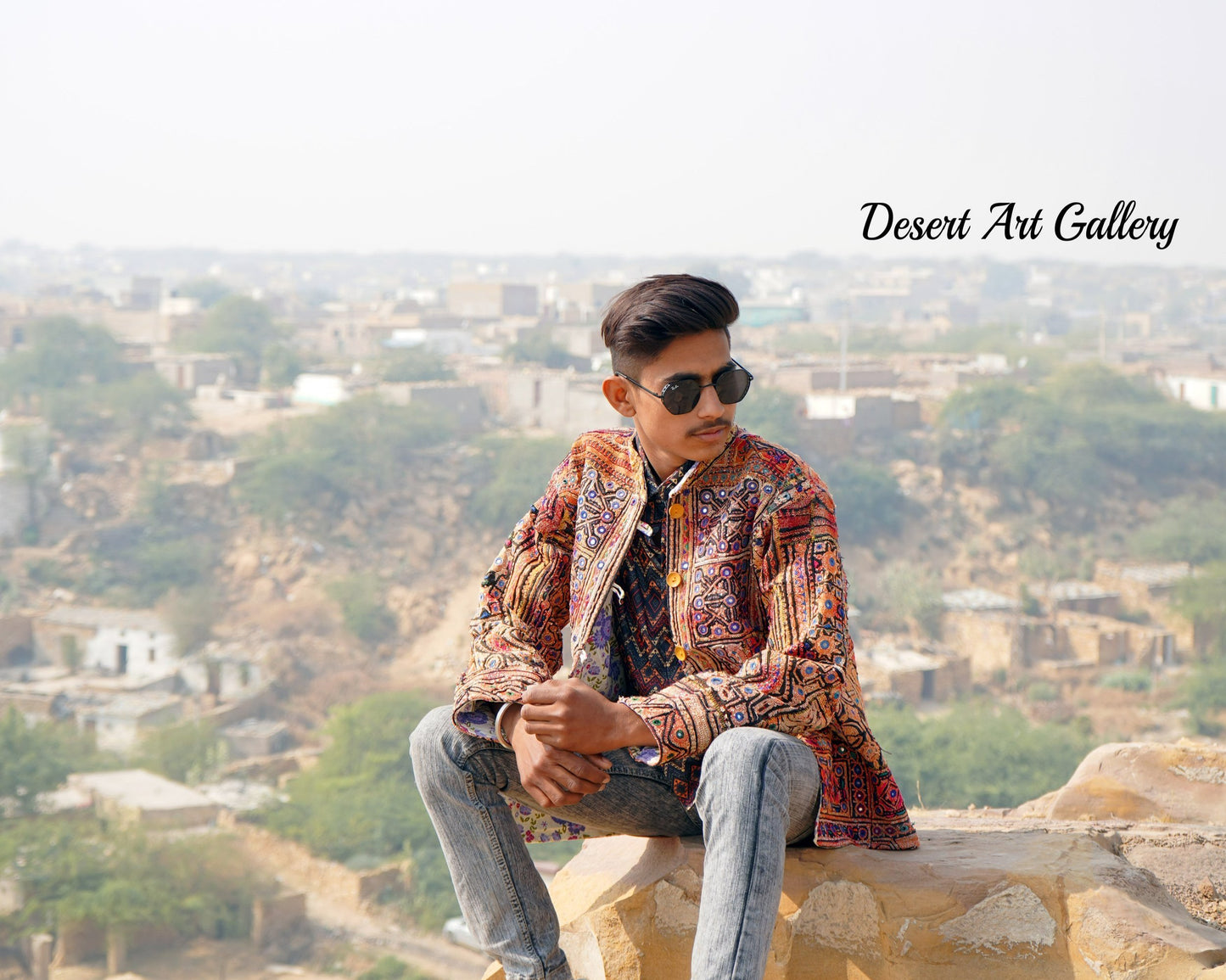 Mukka Embroidery Zari Jacket