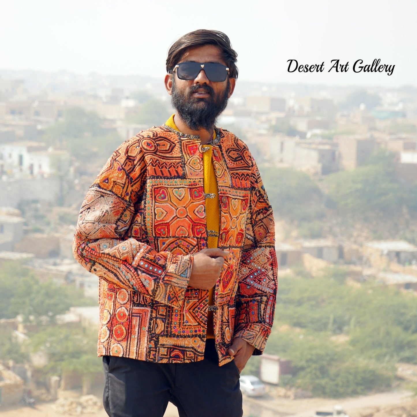 Mukka Embroidery Zari Jacket