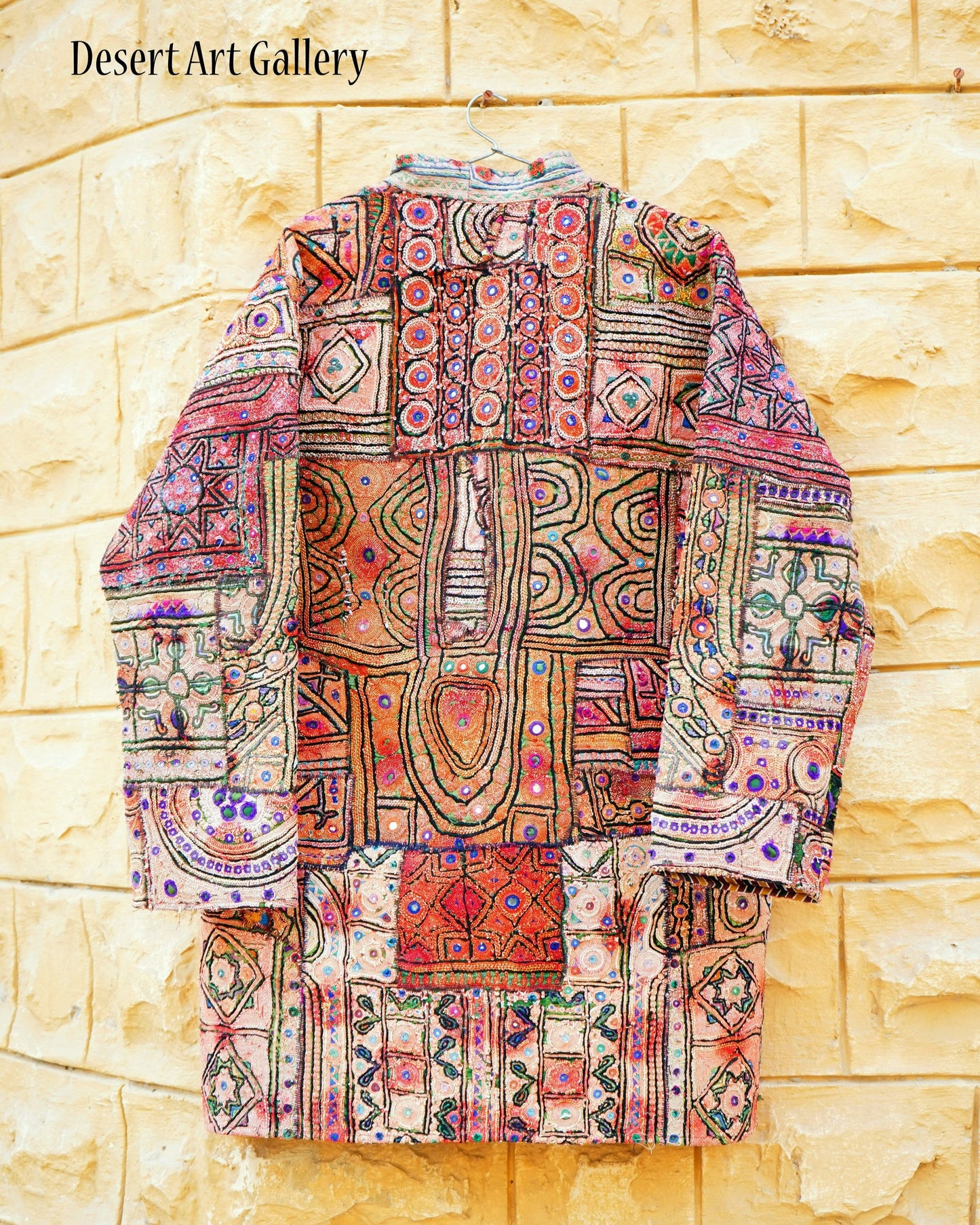 Mukka Embroidery Zari Long Jacket