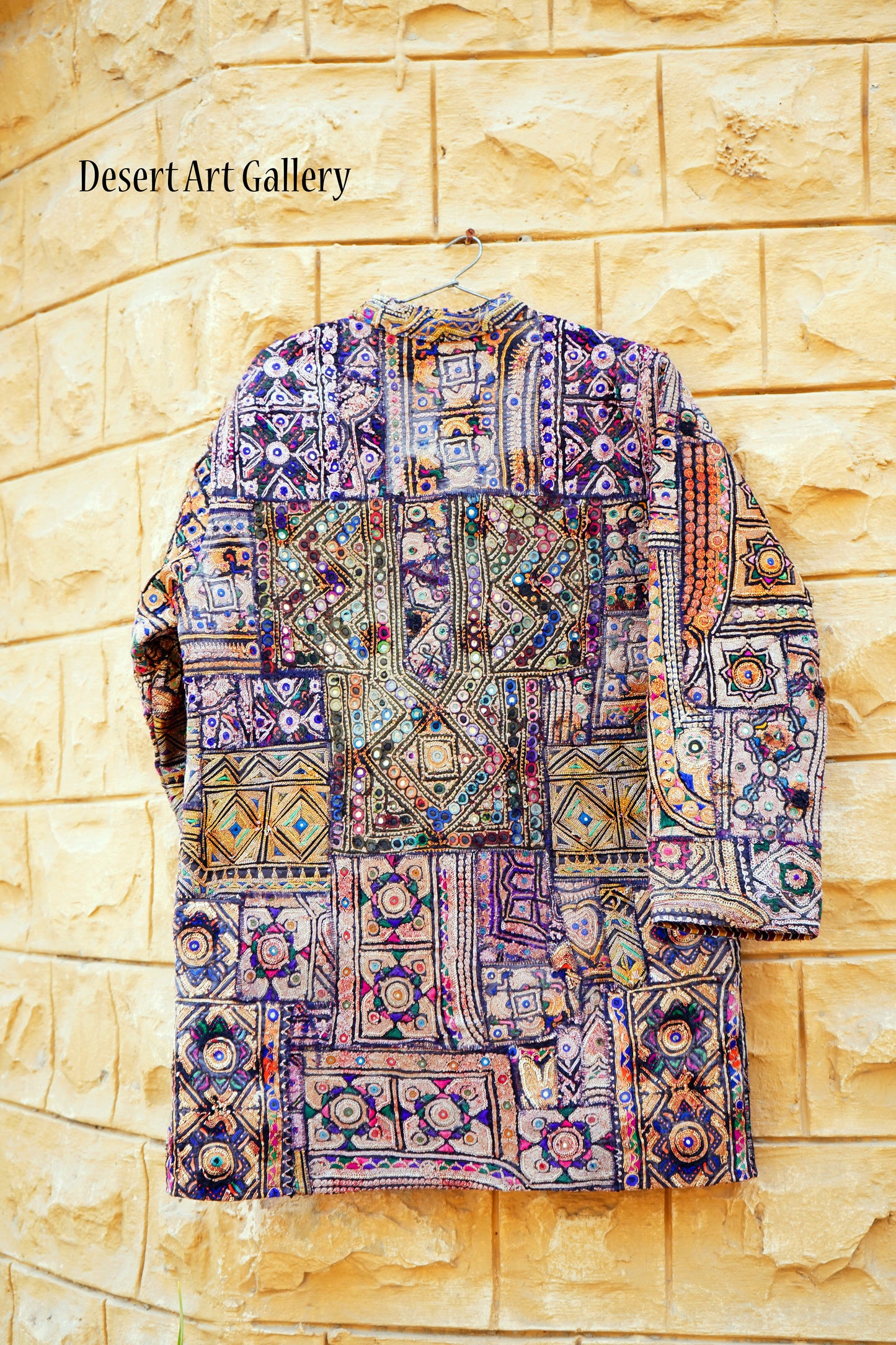 Mukka Embroidery Zari Long Jacket