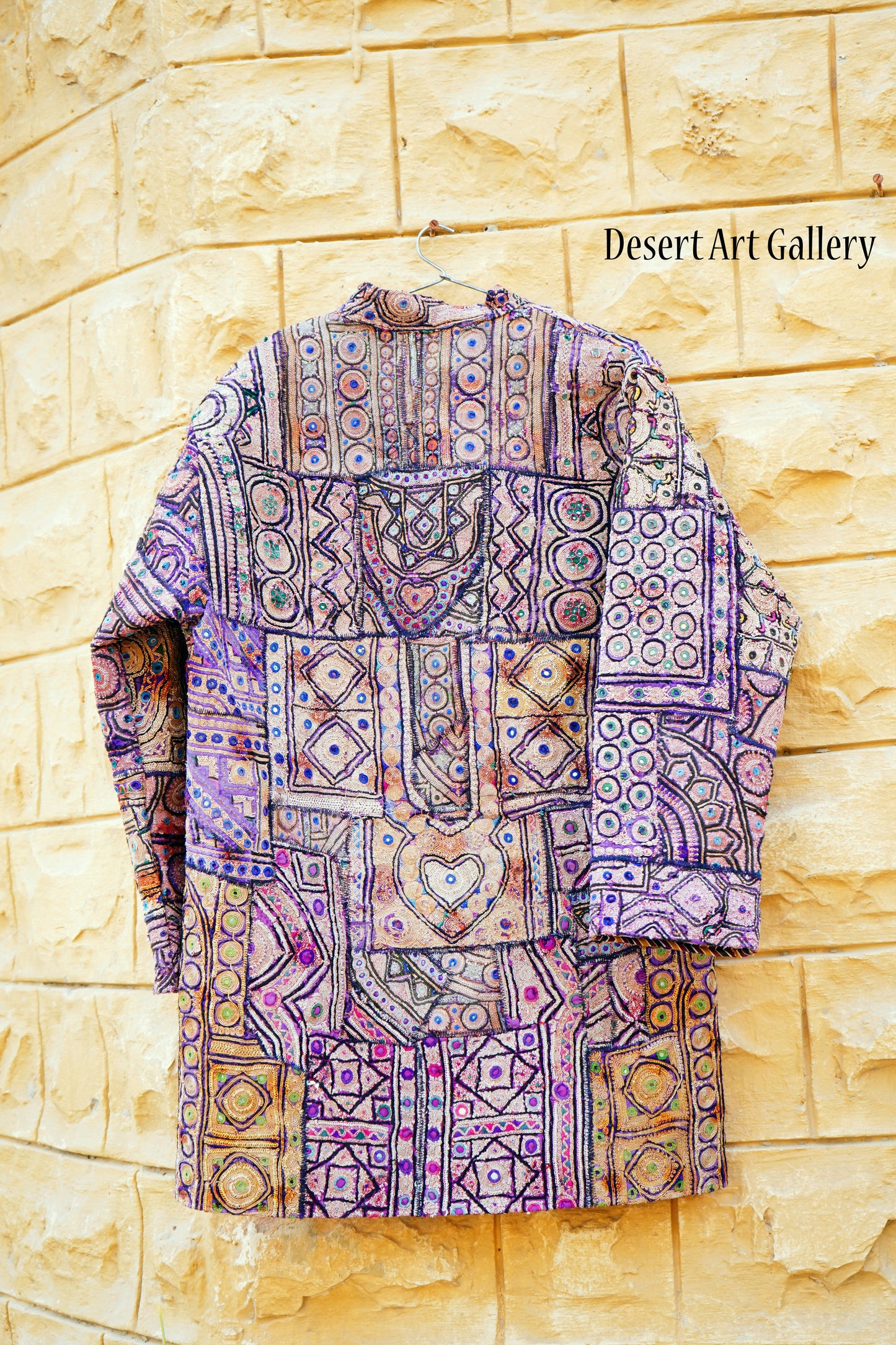 Mukka Embroidery Zari Long Jacket