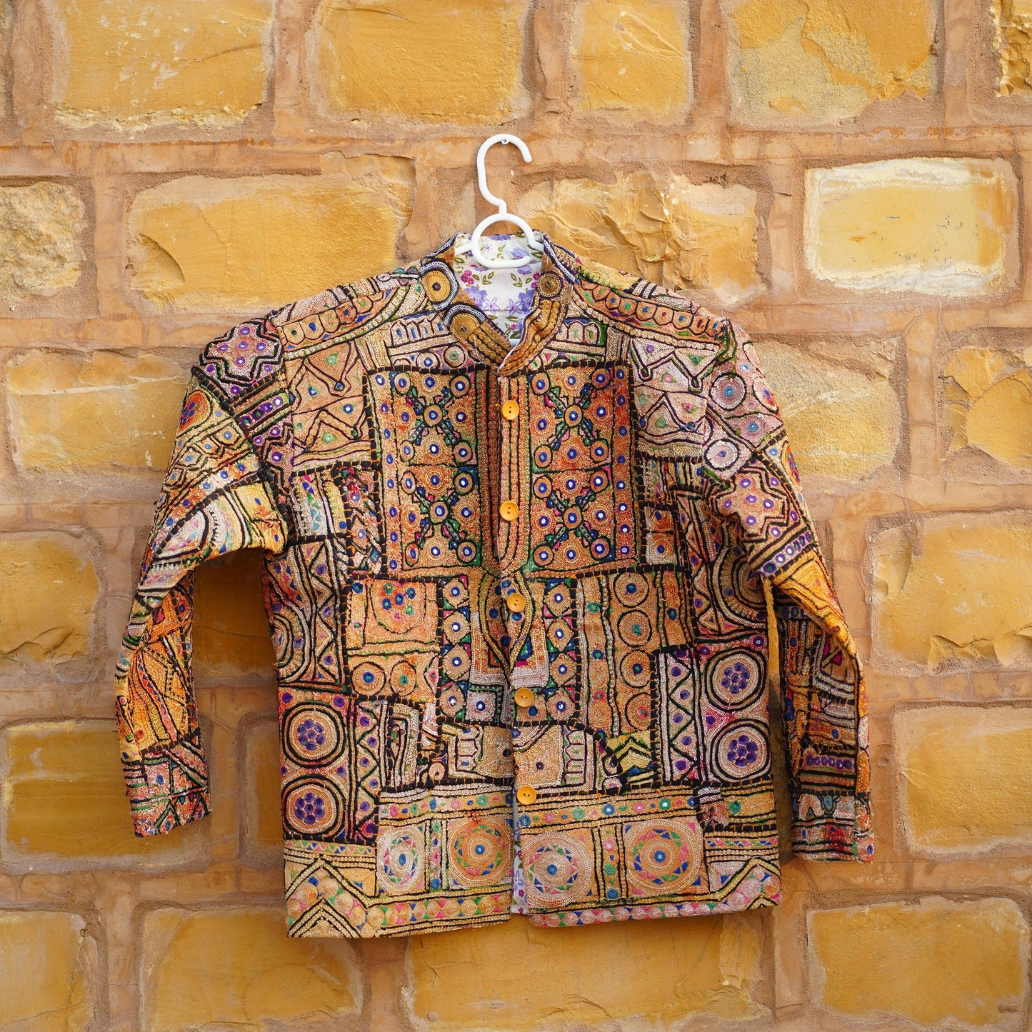 Mukka Embroidery Zari Jacket