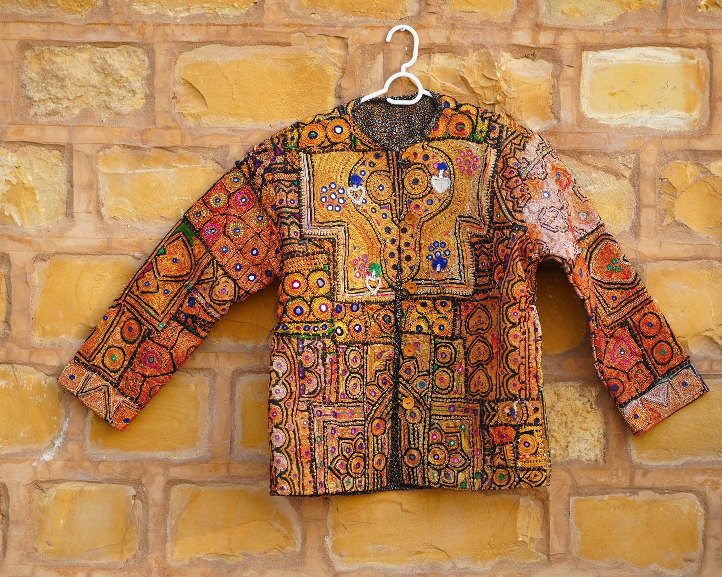 Mukka Embroidery Zari Jacket