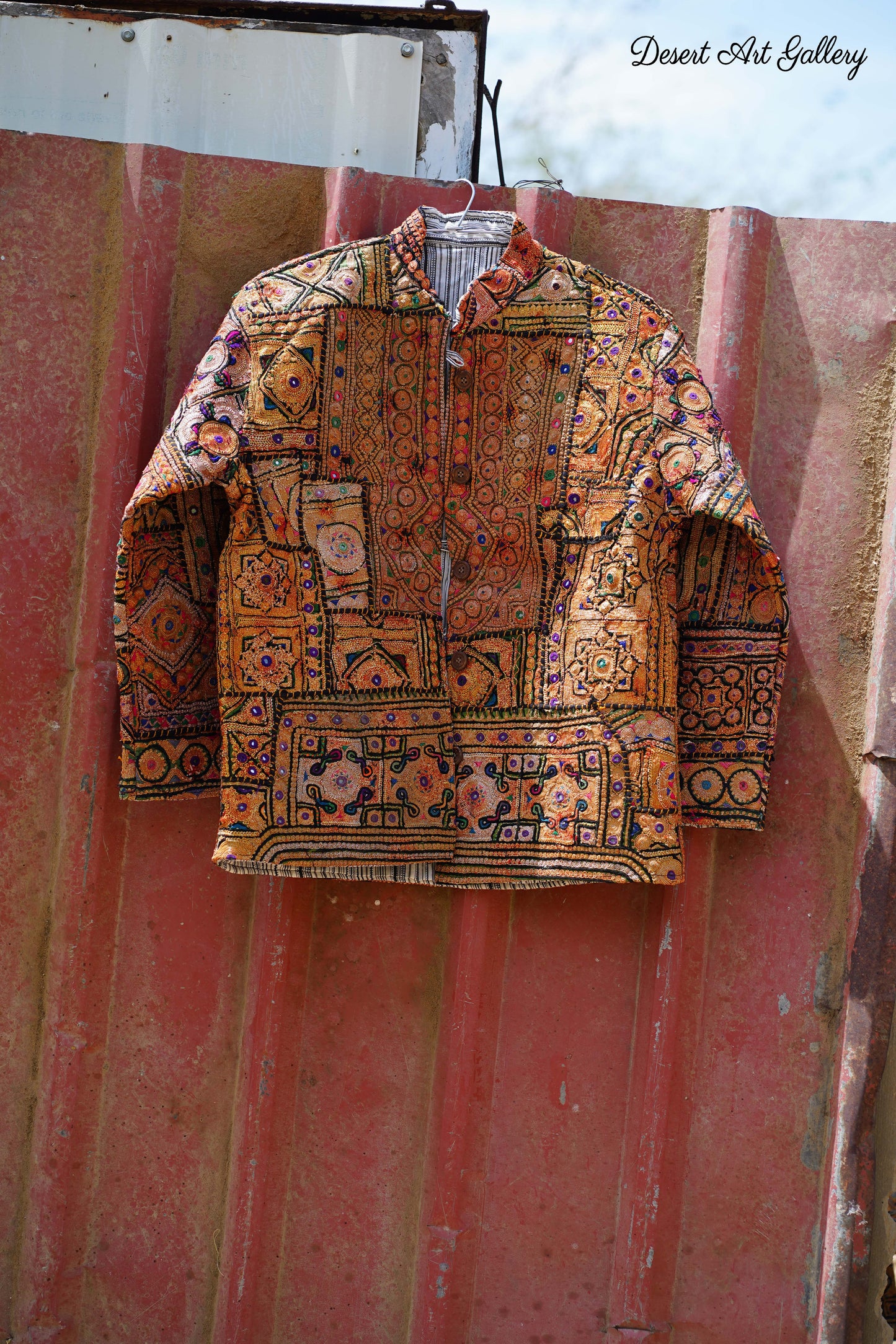 Mukka Embroidery Zari Jacket