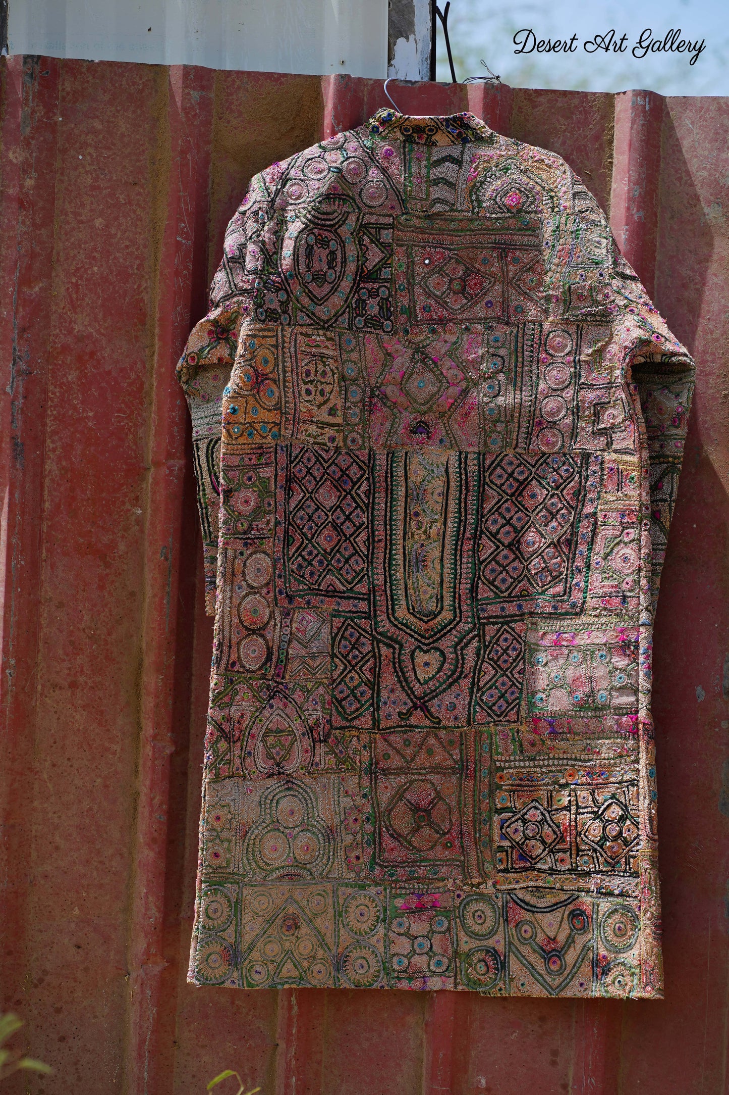 Mukka Embroidery Zari Long Jacket