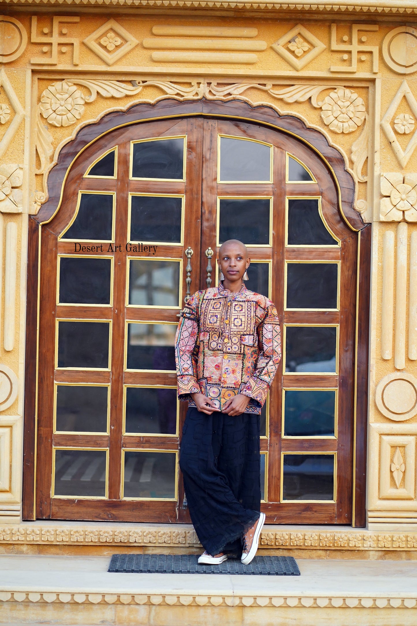 Mukka Embroidery Zari Jacket