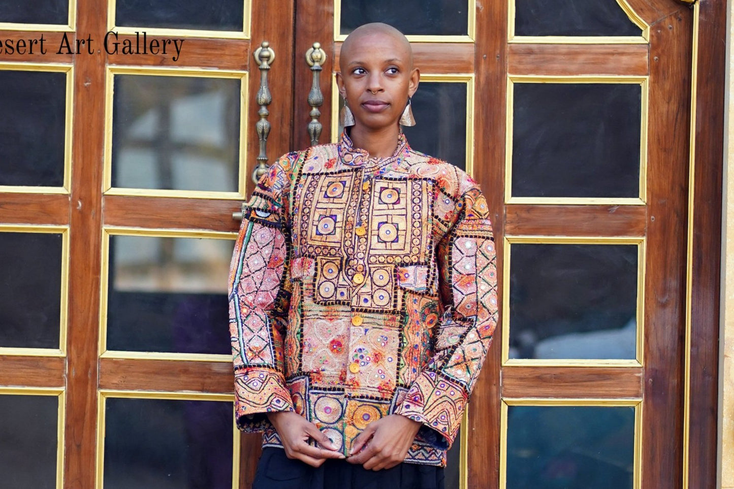 Mukka Embroidery Zari Jacket