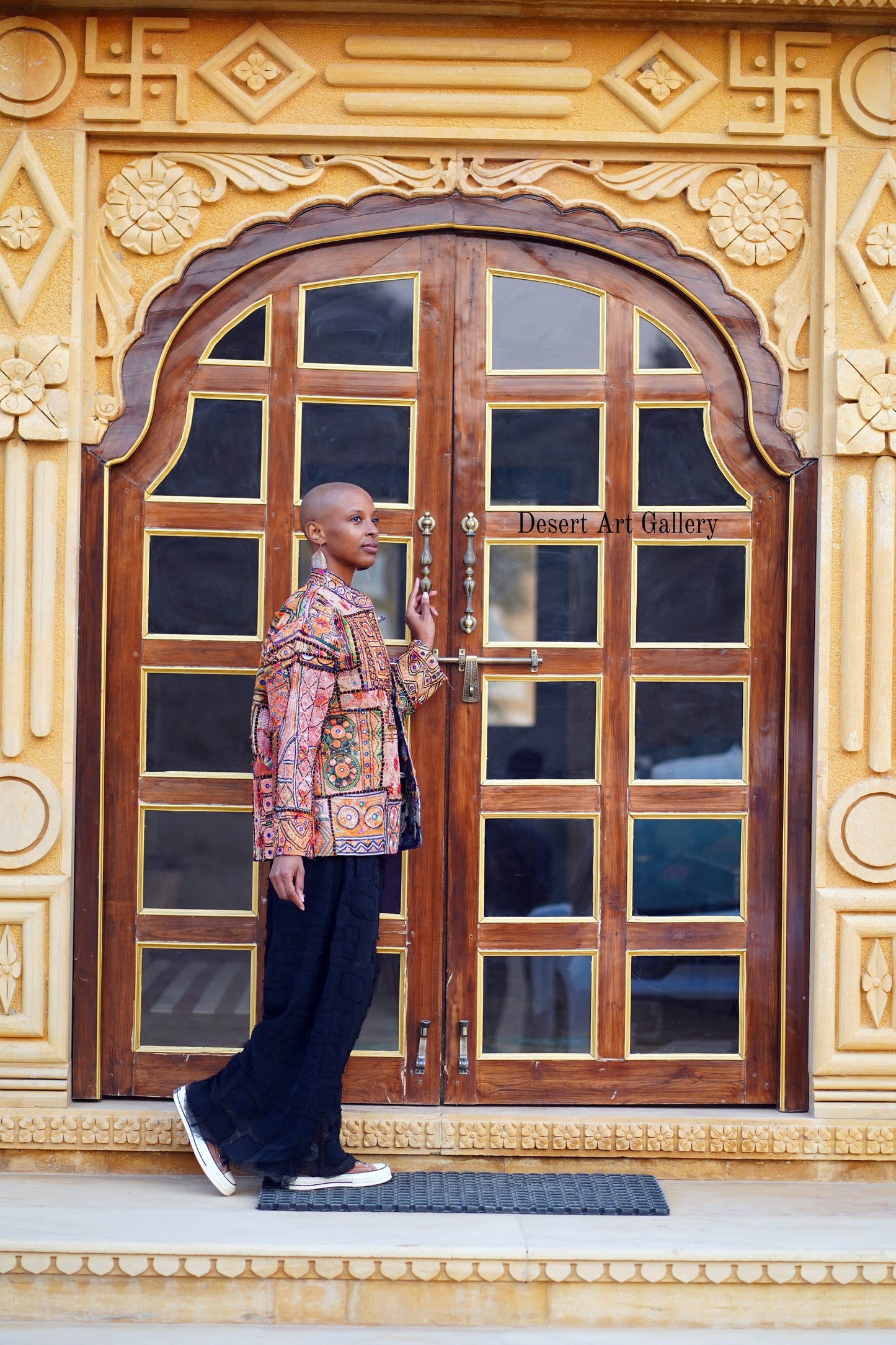 Mukka Embroidery Zari Jacket