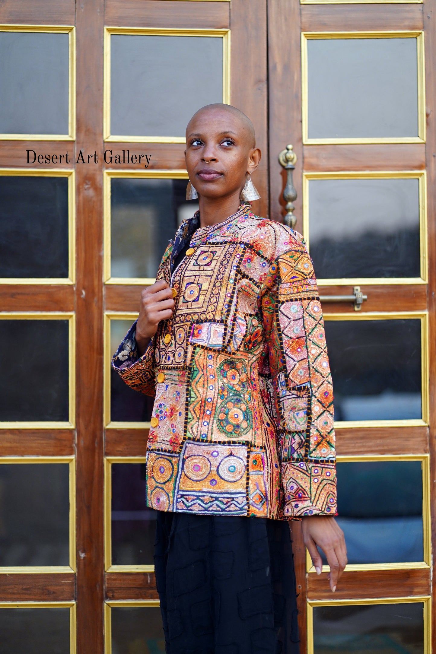 Mukka Embroidery Zari Jacket