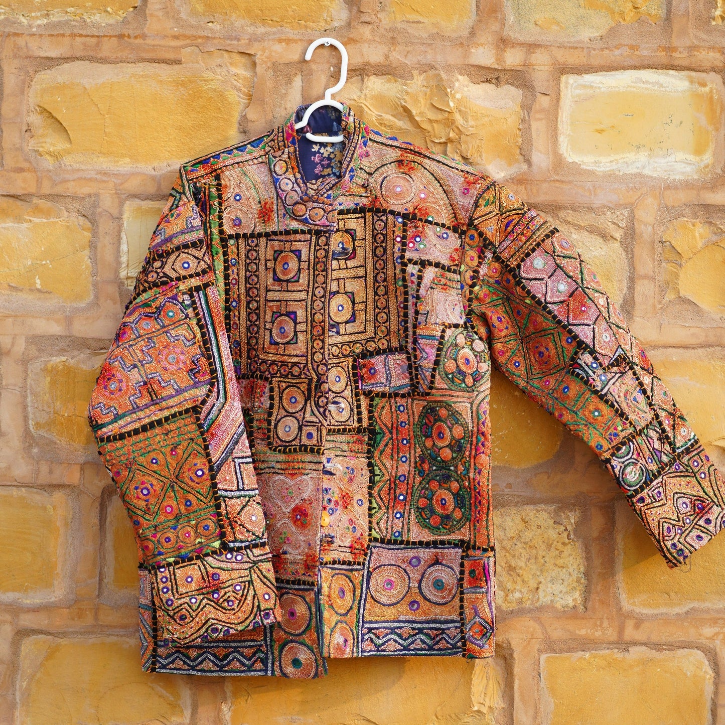 Mukka Embroidery Zari Jacket
